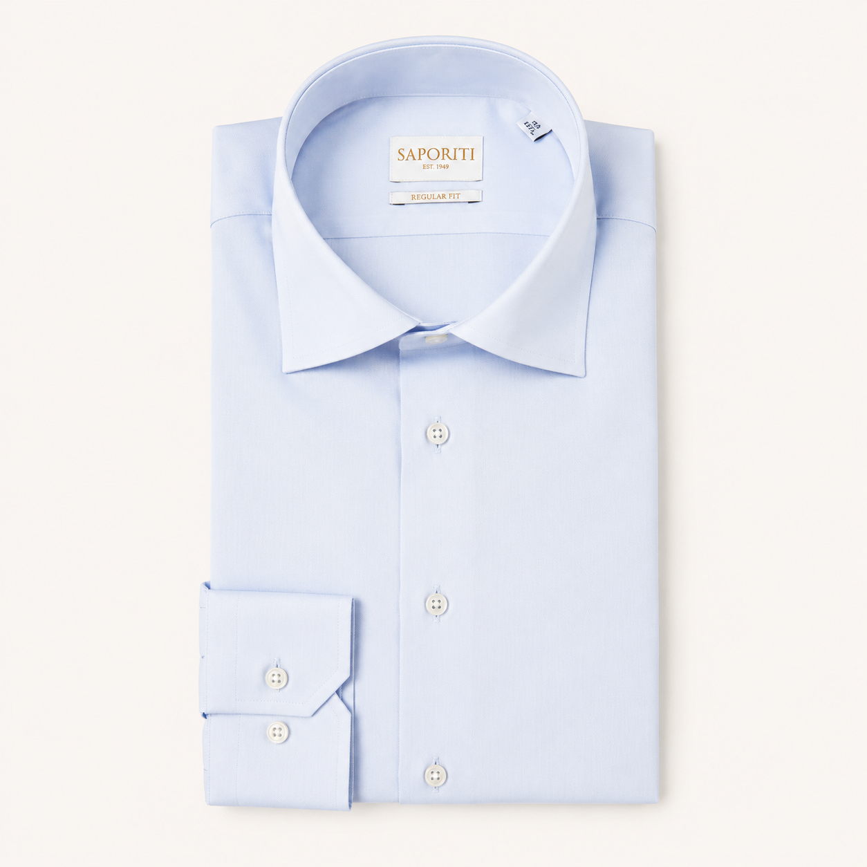 Camicia Uomo 100% Cotone Twill - Regular Fit