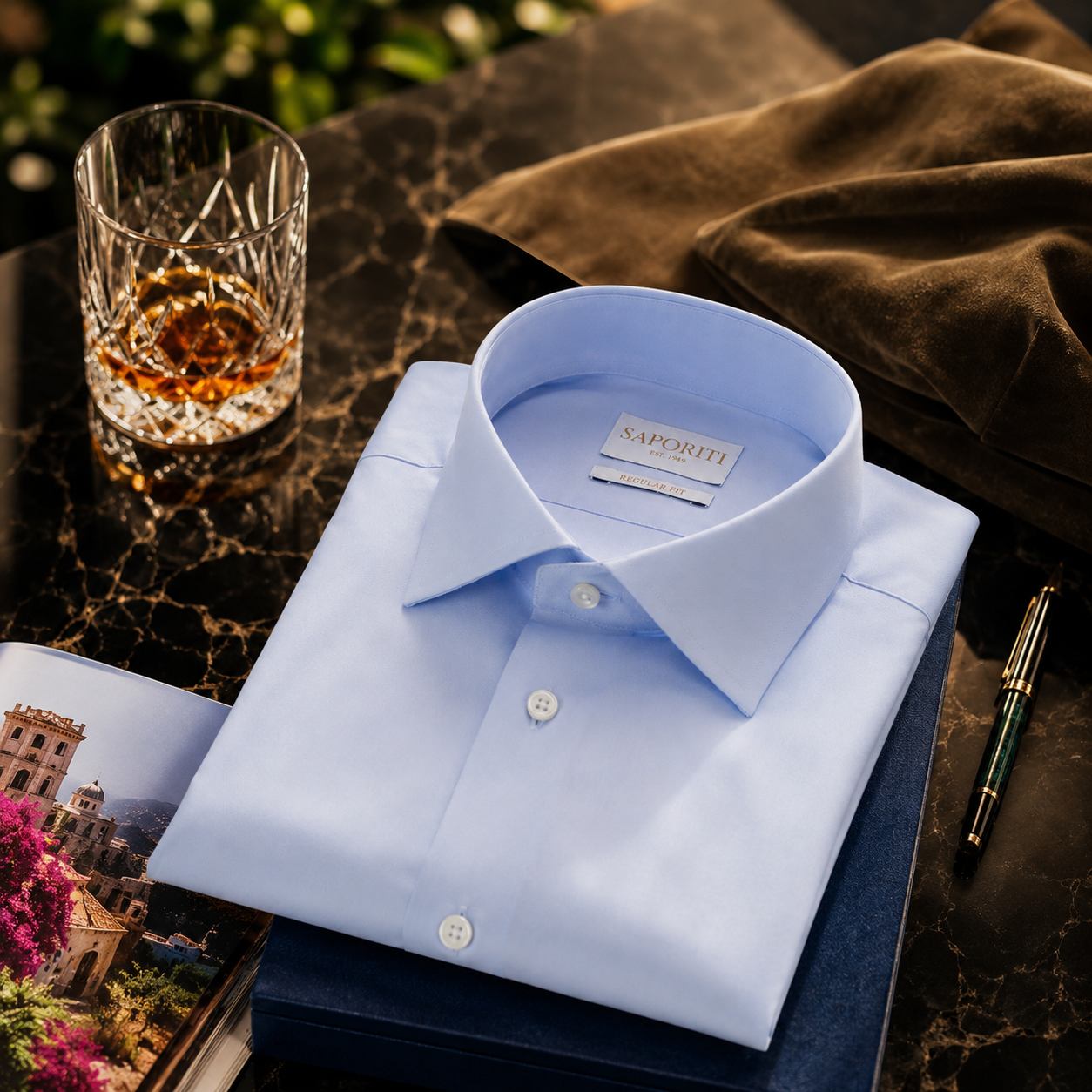 Camicia Uomo 100% Cotone Twill - Regular Fit