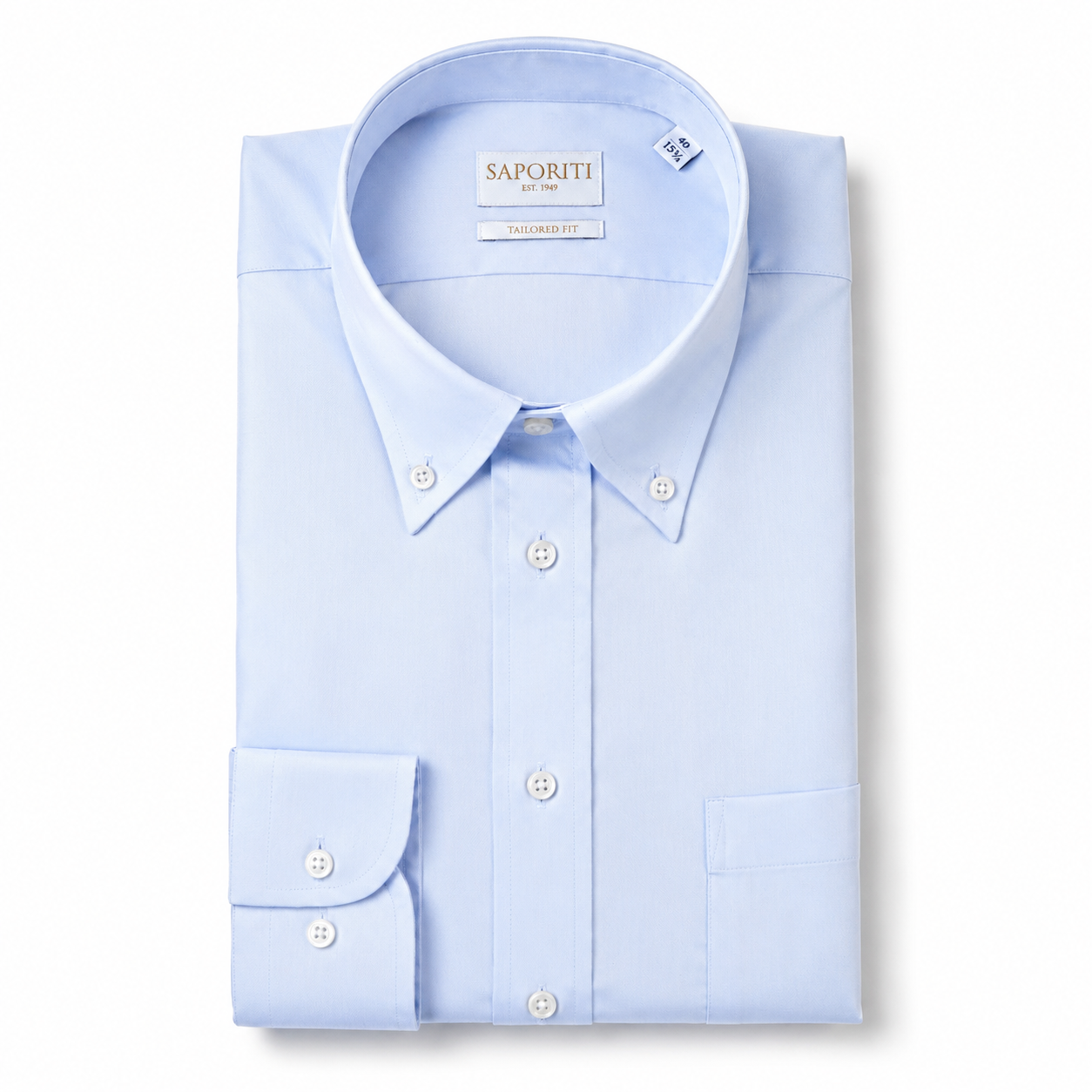 Camicia Uomo 100% Cotone Twill - Tailored Fit