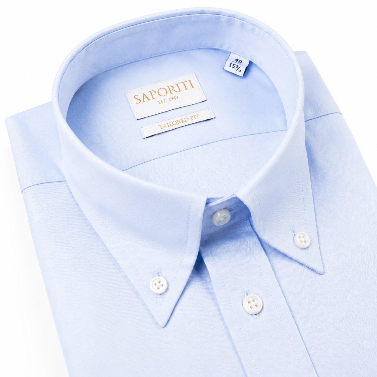 Camicia Uomo 100% Cotone Twill - Tailored Fit