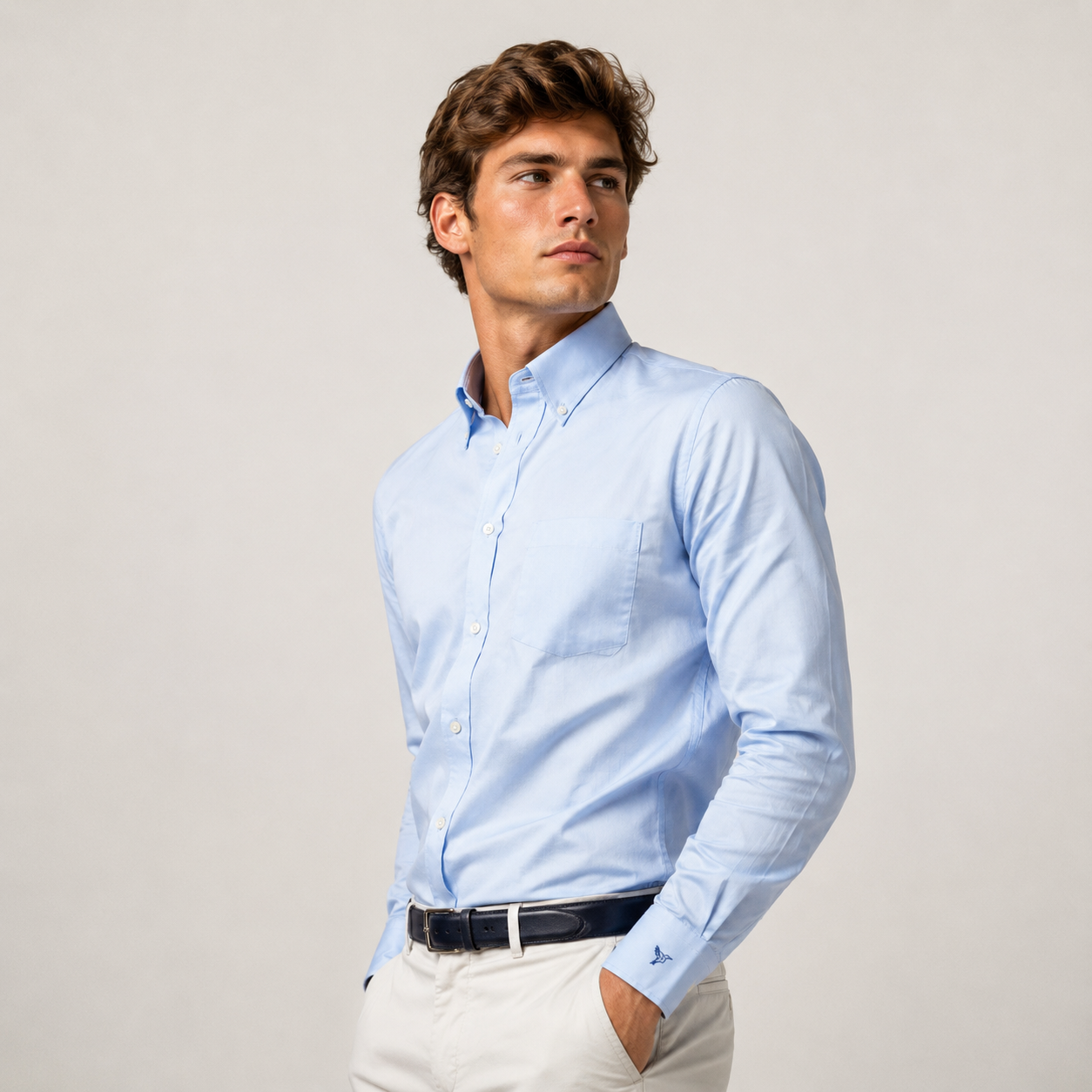 Camicia Uomo 100% Cotone Twill - Tailored Fit