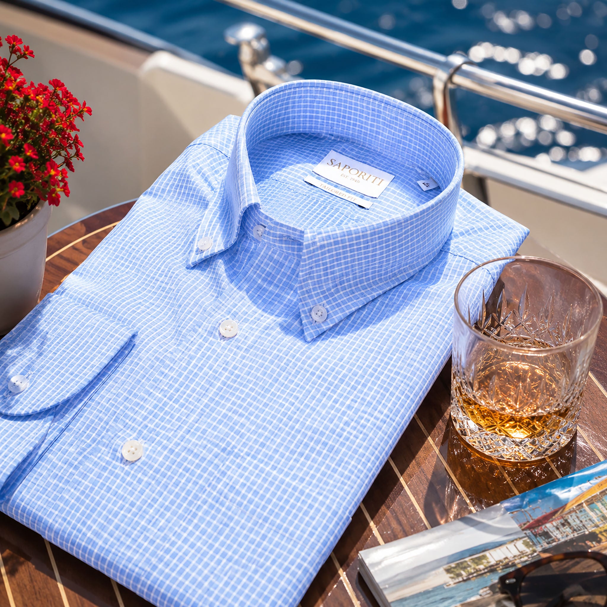 Camicia 100% Cotone Popeline - Tailored Fit