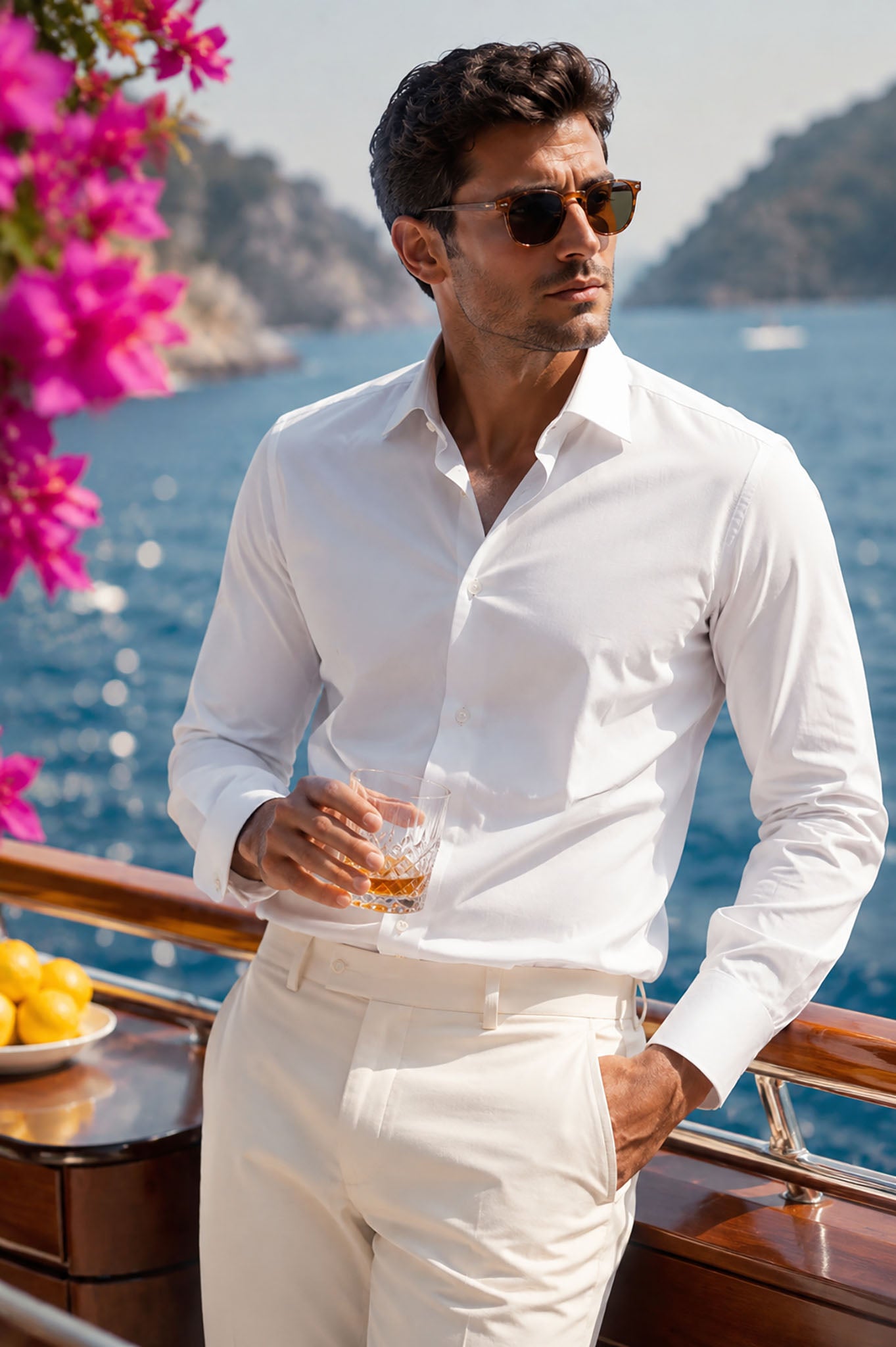 Camicia Uomo 100% Cotone Popeline
